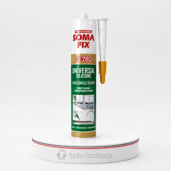 چسب سیلیکون همه‌کاره سوما فیکس (SOMA FIX) مدل SE280 شفاف
