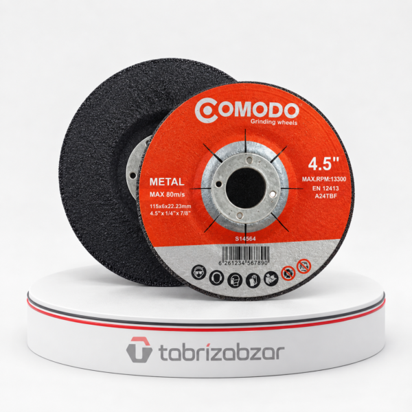 صفحه ساب آهن کومودو (COMODO) سایز 115 میلی‌متر